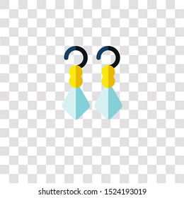 earrings icon sign and symbol. earrings color icon for website design and mobile app development. Simple Element from luxury shop collection for mobile concept and web apps icon.