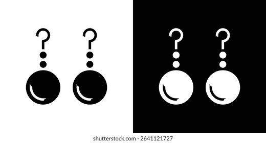 Earrings icon symbols. Vector illustration.
