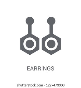 Earrings icon. Trendy Earrings logo concept on white background from Luxury collection. Suitable for use on web apps, mobile apps and print media.