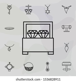 earrings icon. Universal set of jewelry for website design and development, app development