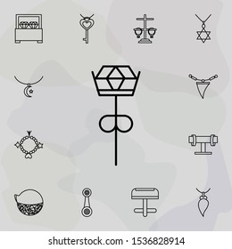 earrings icon. Universal set of jewelry for website design and development, app development