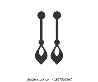 Earrings icon vector. EPS 10