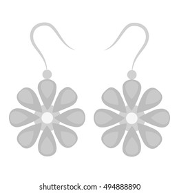 Earrings icon of vector illustration for web and mobile