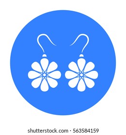 Earrings icon of vector illustration for web and mobile
