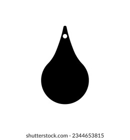 Juego de vectores de icono de anclajes. Colección de signos de la ilustración de los pendientes de lágrima. Símbolo o logotipo de Bijouterie.