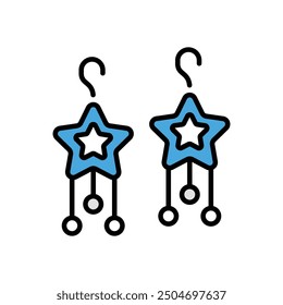 Earrings icon vector stock illustration