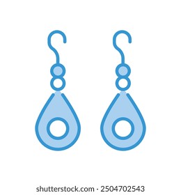 Earrings icon vector stock illustration