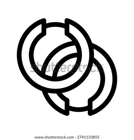 Earrings Icon Vector Symbol Design Illustration