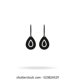 Earrings Simple Icon.