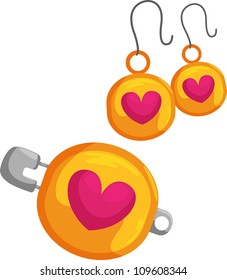Earrings vector