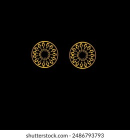 Earrings Vector, Art, Icons Royalty Free Vector Image