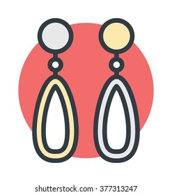 Earrings Vector Icon