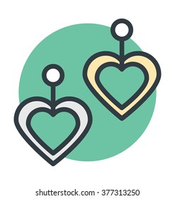 Earrings Vector Icon