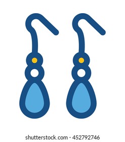 Earrings Vector Icon