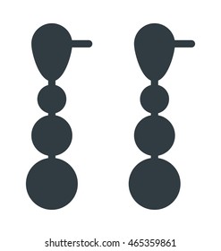 Earrings  Vector Icon