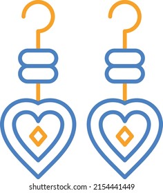 Earrings vector icon. Can be used for printing, mobile and web applications.
