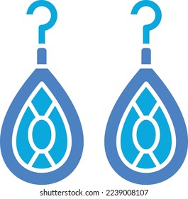 Earrings vector icon. Can be used for printing, mobile and web applications.