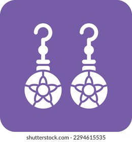 Earrings vector icon. Can be used for printing, mobile and web applications.