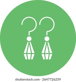 Earrings vector icon. Can be used for printing, mobile and web applications.