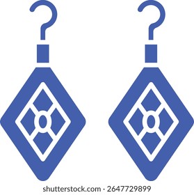 Earrings vector icon. Can be used for printing, mobile and web applications.