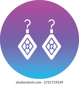 Earrings vector icon. Can be used for printing, mobile and web applications.
