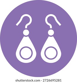 Ilustração de design de ícone de vetor de brincos