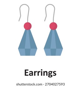 Ícone de vetor de brincos que pode facilmente modificar ou editar