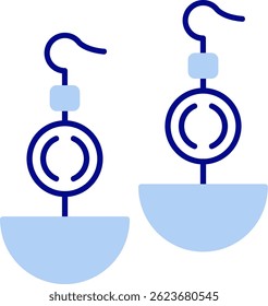 Earrnings Line vector Icon Design