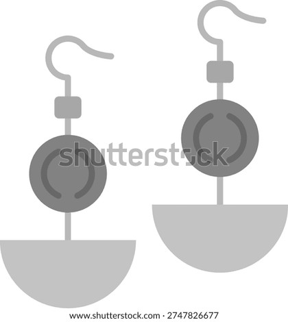 Earrnings Line vector Icon Design