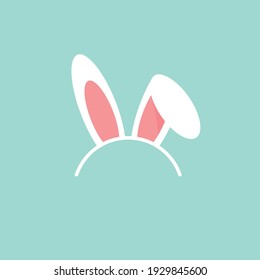 Ears of an Easter rabbit, vector illustration.