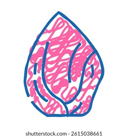 ears food doodle icon sketch vector. ears food sign. isolated symbol illustration