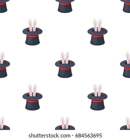 Ears of a hare in a hat. Foci.Party and parties single icon in cartoon style vector symbol stock illustration.