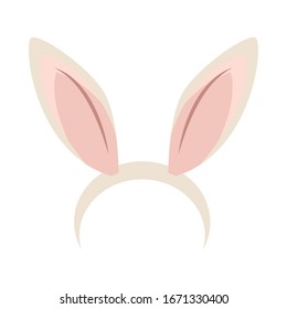 ears rabbit accessory isolated icon vector illustration design