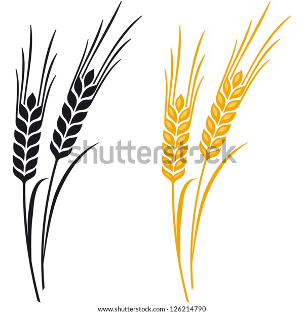 小麦 大麦 ライ麦のベクター画像アイコン パンの包装 ビールのラベルなどに最適 のベクター画像素材 ロイヤリティフリー
