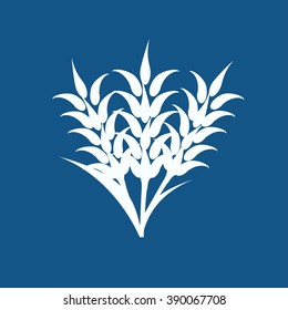 Ears of Wheat, Barley or Rye visual graphic icons, ideal for bread packaging