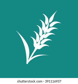 Ears of Wheat, Barley or Rye visual graphic icons, ideal for bread packaging