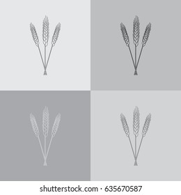 Ears of Wheat icon. vector illustration