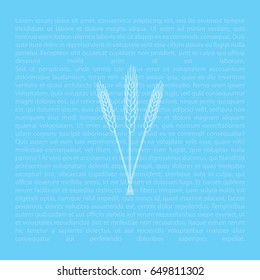 Ears of Wheat icon. vector illustration