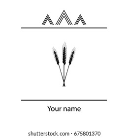 Ears of Wheat icon. vector illustration
