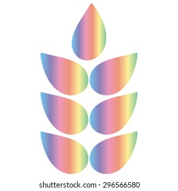 Ears of Wheat icons, ideal for bread packaging, beer labels 