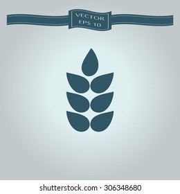  Ears of Wheat icons, ideal for bread packaging, beer labels 