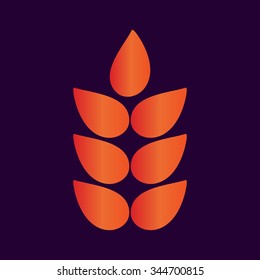Ears of Wheat icons, ideal for bread packaging, beer labels 