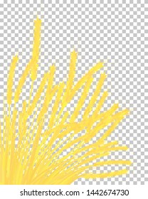 Orejas de trigo sobre fondo azul del cielo. Ilustración vectorial EPS 10.