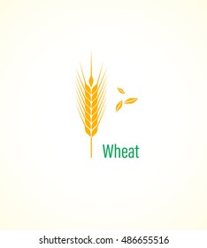 Ears Wheat  Vector Illustration  Icon Premium Quality Farm Product  Easy to use business template  