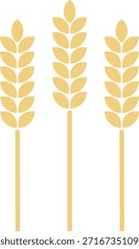 Orejas de Ilustración vectorial de trigo aisladas