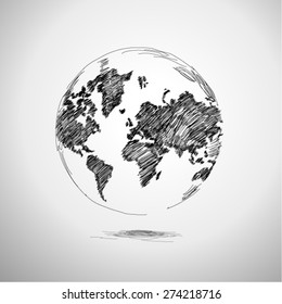 Globe Sketch Images Stock Photos Vectors Shutterstock