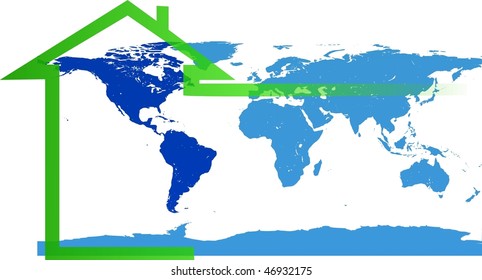 Earth in the abstract house