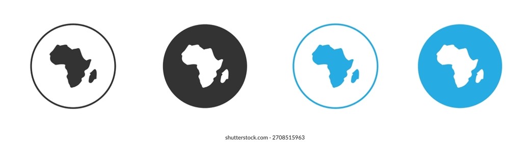 Ícone da áfrica terrestre Para web, mobile.Vetor Ilustração