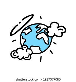Earth Angels and Could Streetwear Design Blue Color Commercial Use