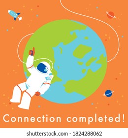Earth and astronaut connection completed
